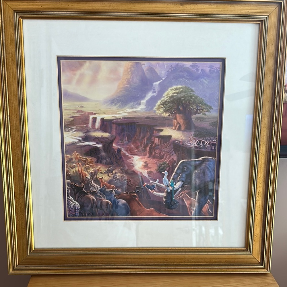 Thomas Kinkade Gold Landscape Art Print